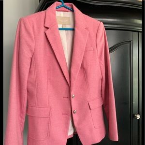 Banana Republic Size 8 Pink Wool Blazer